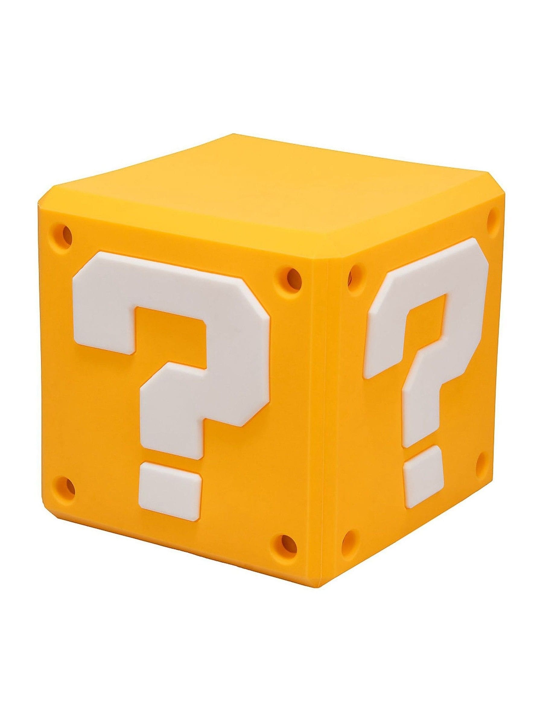 Super Mario Question Block SquishyGlo Light – Soft Silicone Night Light, Rechargeable LED Lamp, Official Nintendo Merchandise - Paladone - Image 6