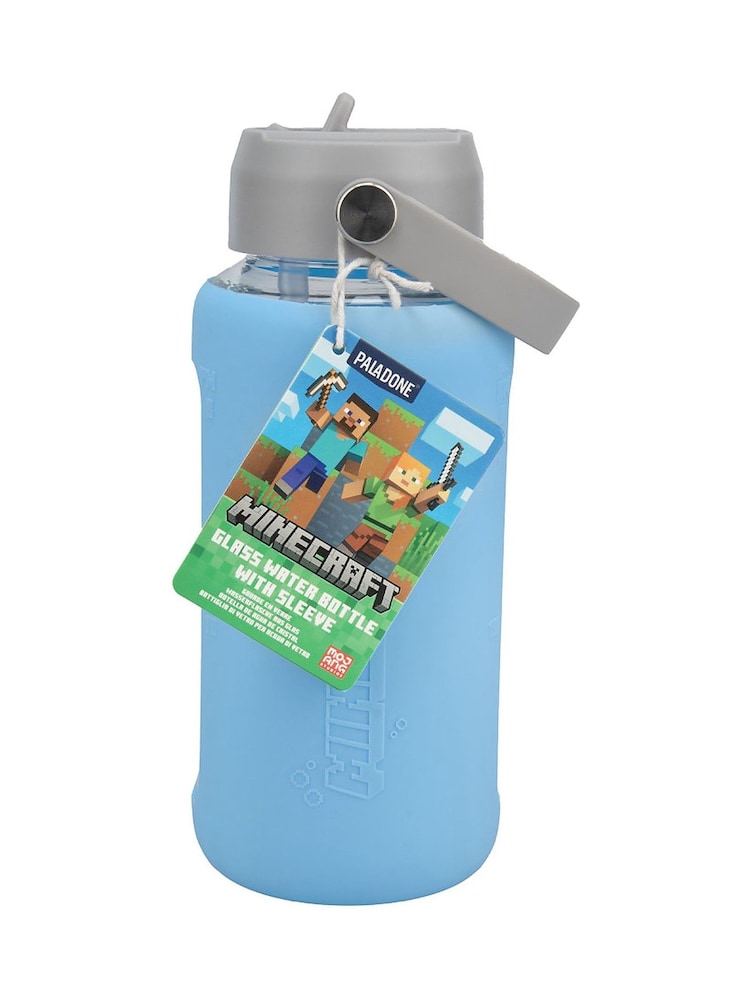 Paladone Multicolor Minecraft Axolotl Glass Water Bottle - Image 1 of 5 Paladone Multicolor Minecraft Axolotl Glass Water Bottle - Image 1 of 5