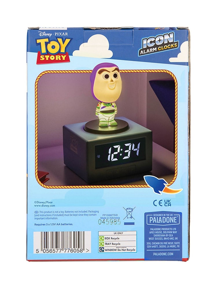 Paladone Multicolor Buzz Lightyear Icon Alarm Clock - Image 6 of 6 Paladone Multicolor Buzz Lightyear Icon Alarm Clock - Image 6 of 6