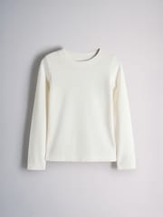 The Set 3 Pack Thermal Pointelle Jersey Long Sleeve T-Shirts White - Image 3 of 6