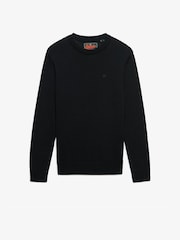 Superdry Black Cotton Jumper - Image 6 of 6