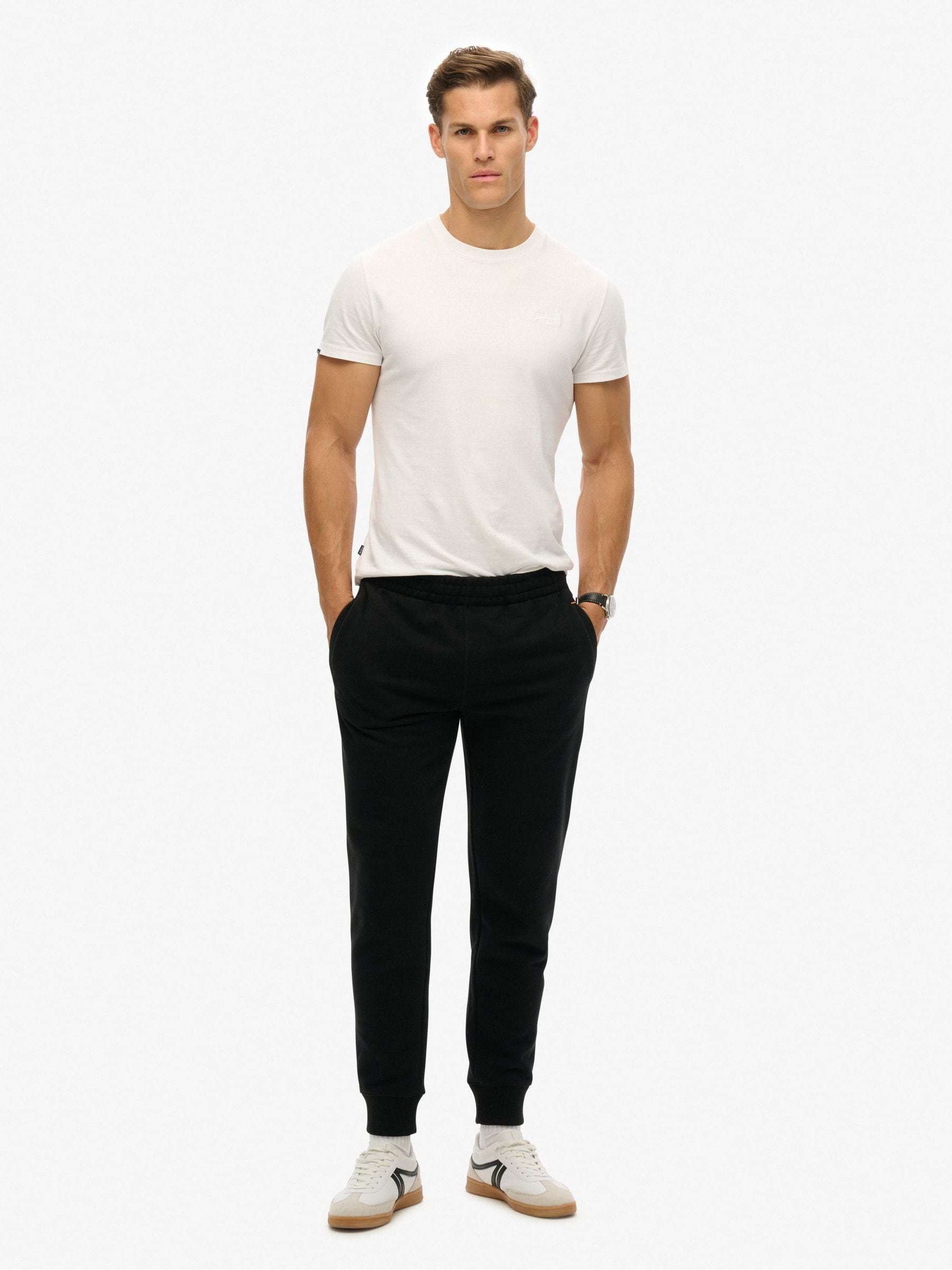 Superdry Men's Basic Jogging Pants Black Large - Image 7