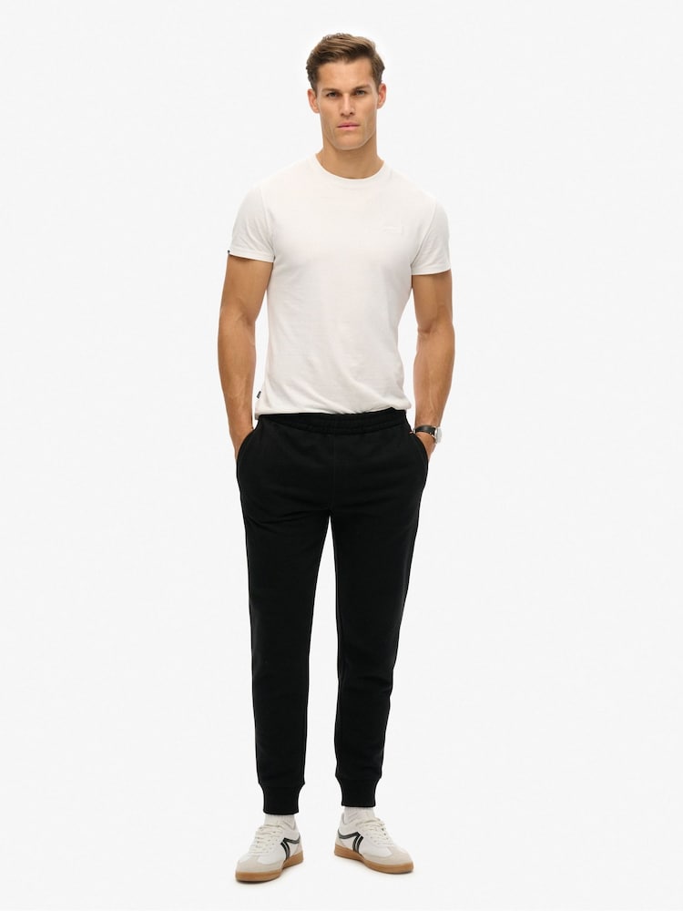 Superdry Black Essential Logo Joggers - Image 1 of 7