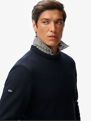 Superdry Blue Preppy Cotton Jumper - Image 4 of 5