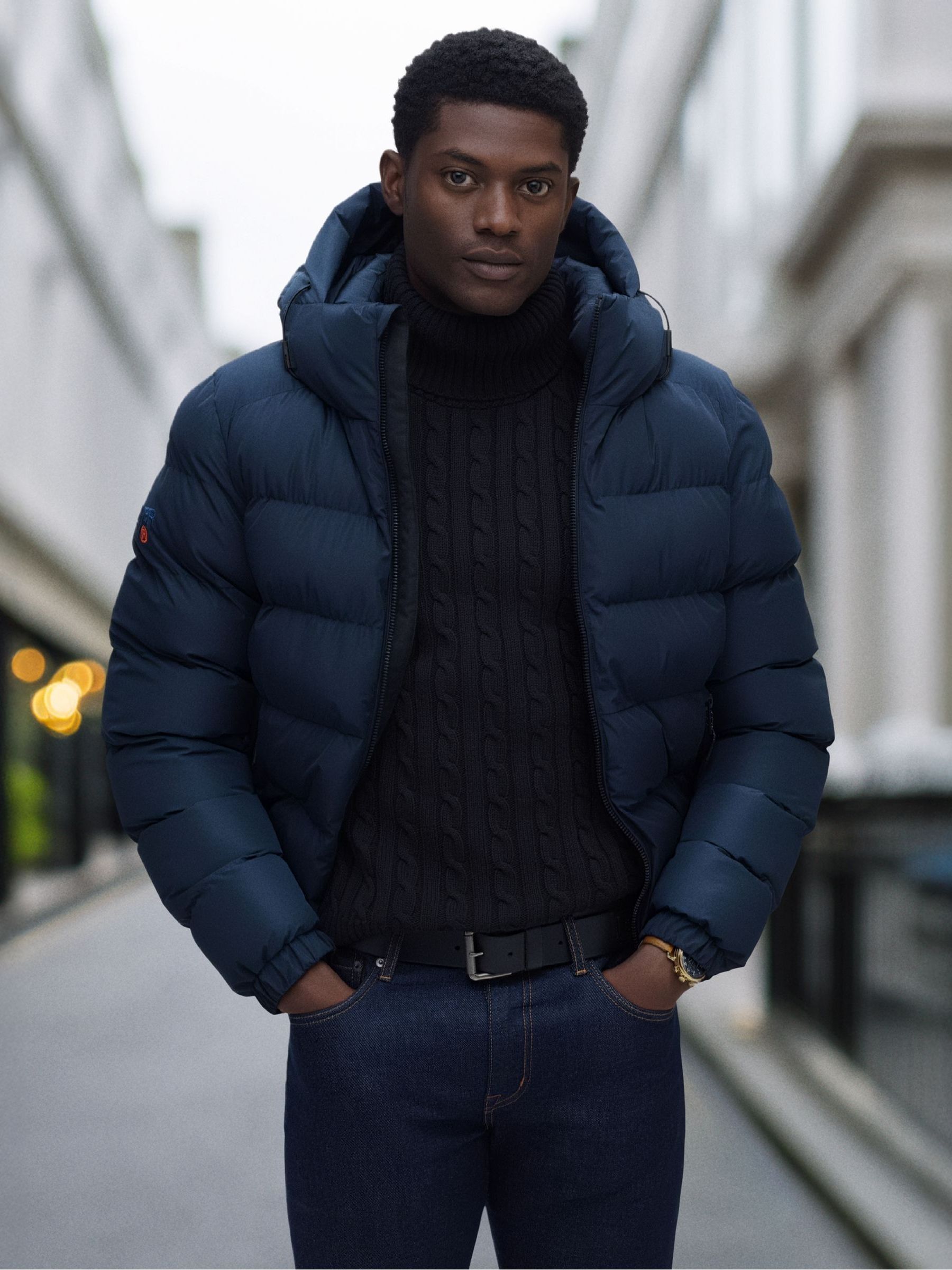 Sdr Men's Navy Blue Superdry & Co Sport Puffer Jacket - Image 5