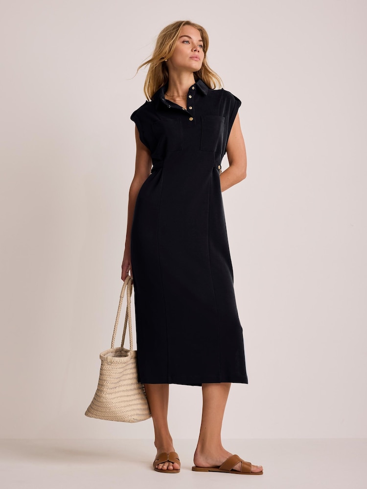 Mint Velvet Blue Utility Midi Dress - Image 1 of 7