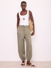 Mint Velvet Green Balloon Trousers - Image 2 of 7