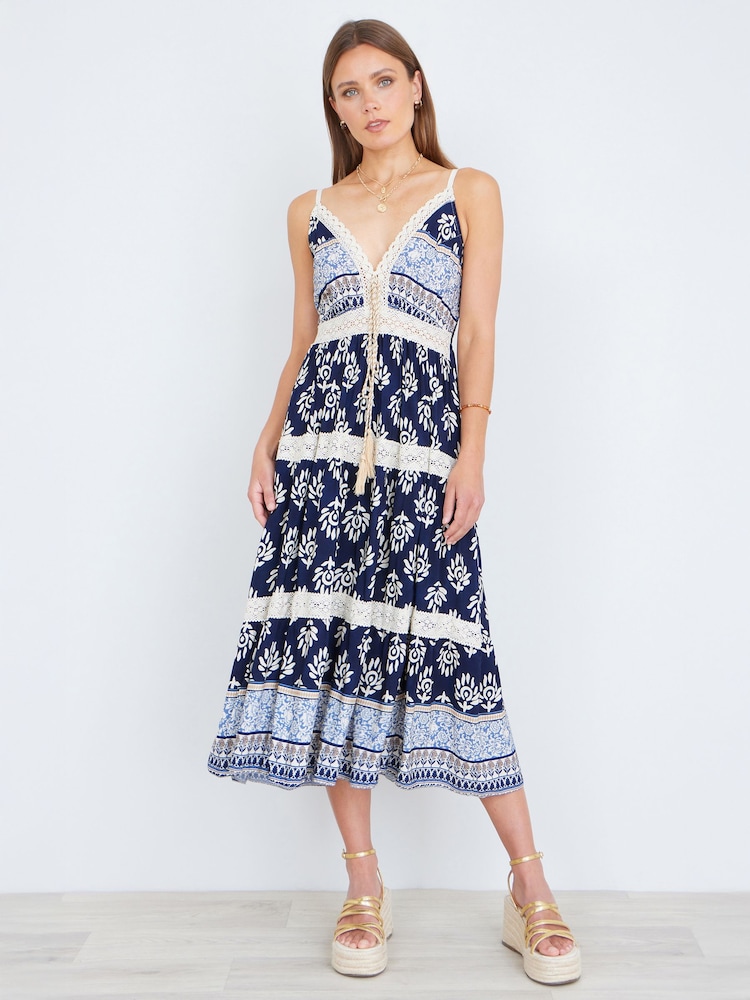 Yumi midi-solkjole med viskose- og paisleyprint - Billede 2 af 5 Yumi midi-solkjole med viskose- og paisleyprint - Billede 2 af 5