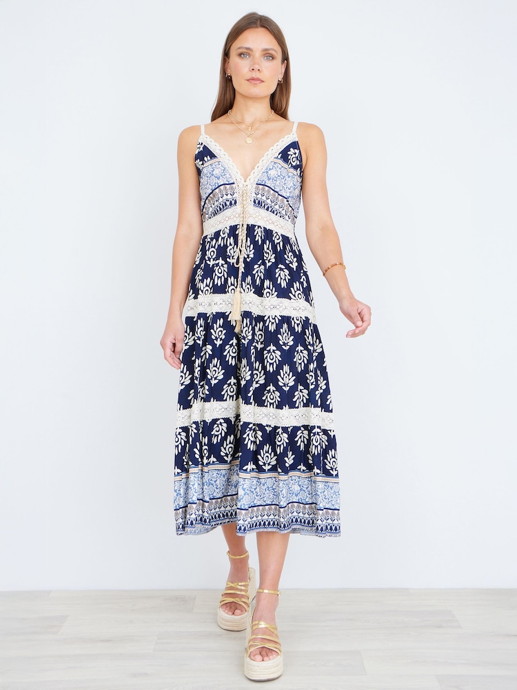 Yumi midi-solkjole med viskose- og paisleyprint - Billede 5 af 5 Yumi midi-solkjole med viskose- og paisleyprint - Billede 5 af 5