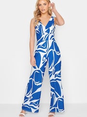 PixieGirl Petite Blue Wide Leg Jumpsuit - Image 2 of 4