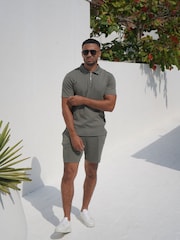 CAPO Green Textured Shorts - Image 4 of 4