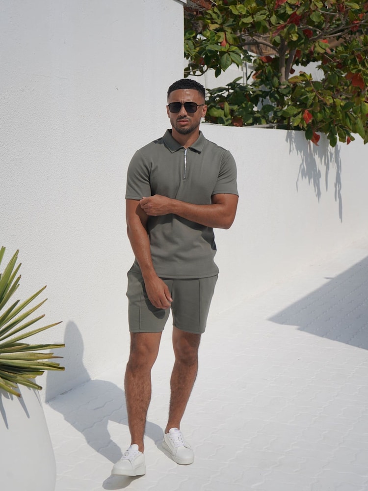 CAPO Green Textured Shorts - Image 4 of 4