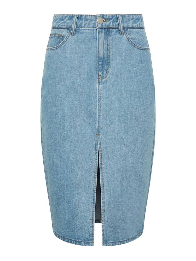 Long Tall Sally Denim-Midirock - Bild 5 von 5