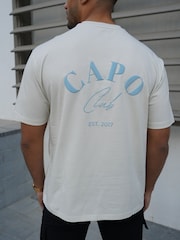Cream - Tricou CAPO Beach Club - Imaginea 3 din 6