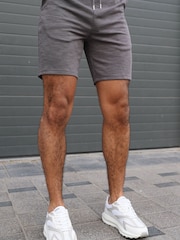 CAPO Black Jersey Slub Shorts - Image 1 of 4