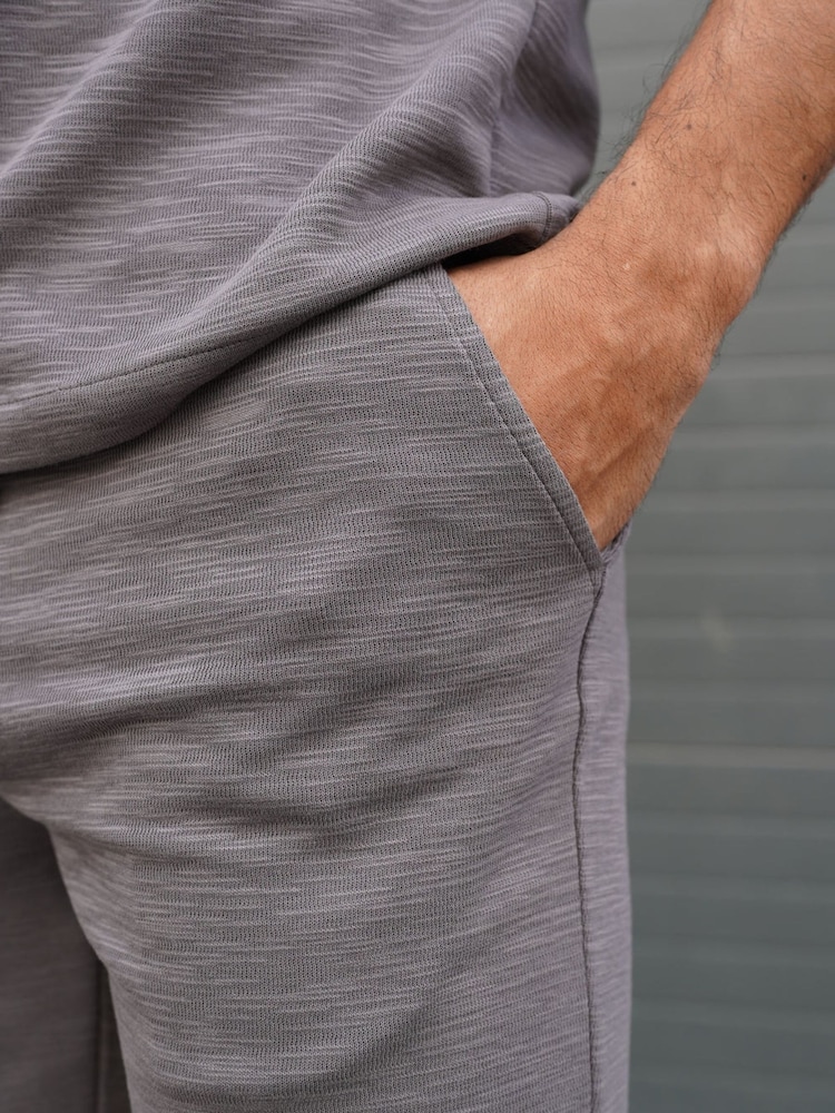 CAPO Black Jersey Slub Shorts - Image 4 of 4