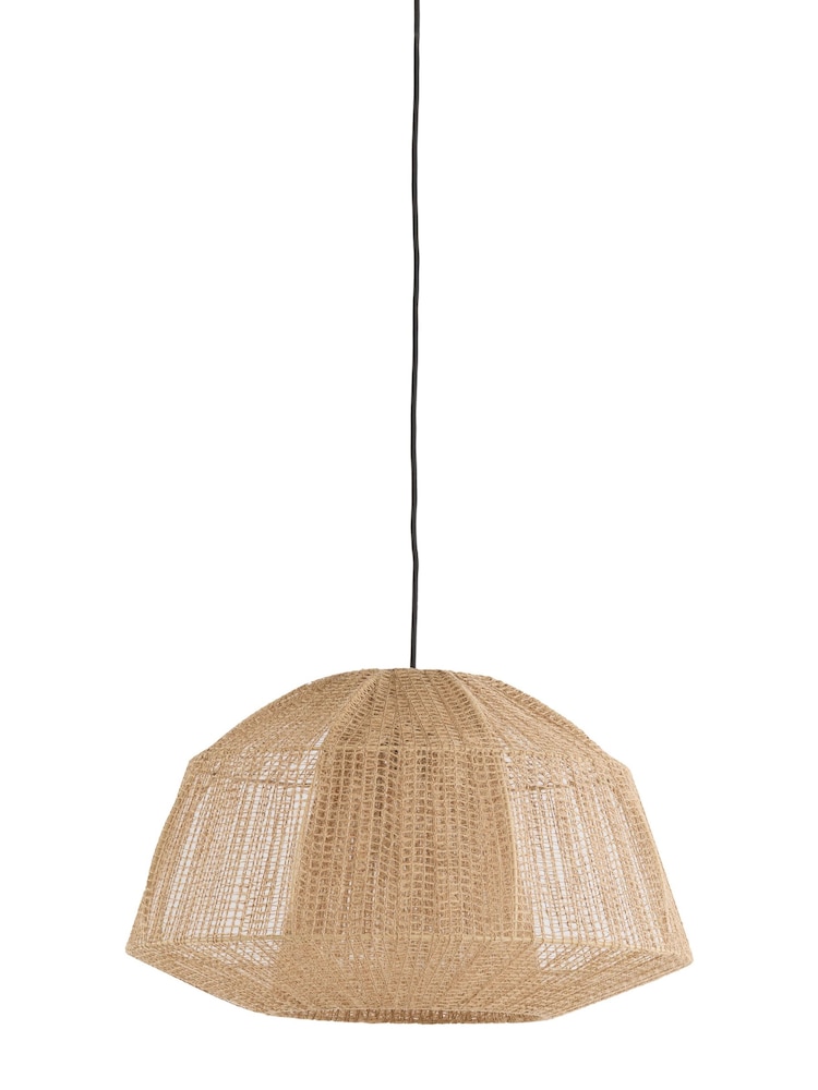 Light & Living Jute Natural Ø50x31 cm Macul Hanging Lamp - Image 1 of 4