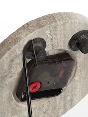 Light & Living Brown Ø20 cm Jenay Travertine Clock - Image 4 of 4
