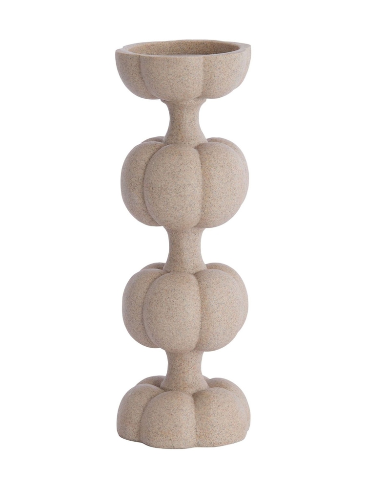 Light & Living Ø13x36,5 cm Astoria Sand Candle Holder - Image 1 of 2 Light & Living Ø13x36,5 cm Astoria Sand Candle Holder - Image 1 of 2