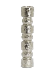 Light & Living Ø9x41 cm Akta Raw Nickel Candle Holder - Image 1 of 3
