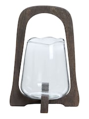 Light & Living Hurricane 18x265 cm Anosy Glass Clearwood Matt Candle Holder - Image 1 of 3