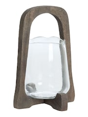Light & Living Hurricane 18x265 cm Anosy Glass Clearwood Matt Candle Holder - Image 2 of 3