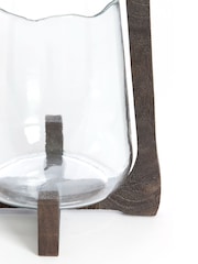 Light & Living Hurricane 18x265 cm Anosy Glass Clearwood Matt Candle Holder - Image 3 of 3