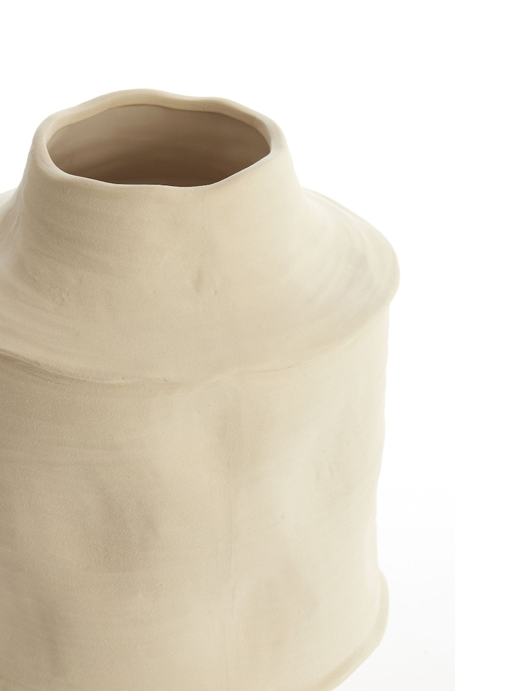 Light & Living Matt Cream Ø25x38 cm Corsico Ceramics Vase Deco - Image 2 of 3 Light & Living Matt Cream Ø25x38 cm Corsico Ceramics Vase Deco - Image 2 of 3