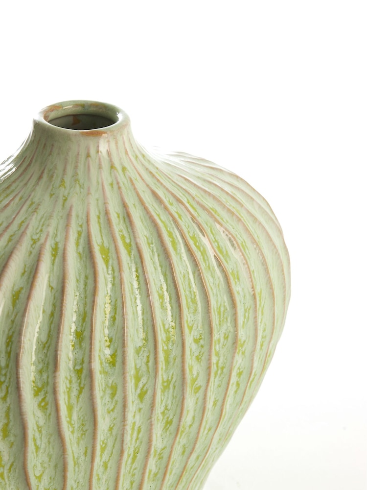 Light & Living Mint Green 30x16x25 cm Lorito Ceramics Vase Deco - Image 3 of 3 Light & Living Mint Green 30x16x25 cm Lorito Ceramics Vase Deco - Image 3 of 3