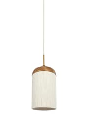 Light & Living Wood Print Natural Cream 275x52 cm Dania Hanging Lamp - Image 1 of 3