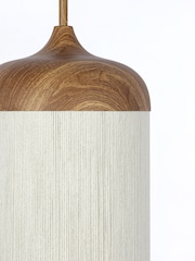 Light & Living Wood Print Natural Cream 275x52 cm Dania Hanging Lamp - Image 2 of 3