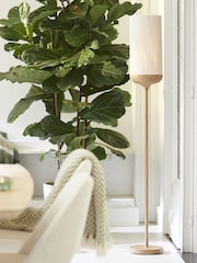 Light & Living Wood Print Natural Cream Floor Lamp 23x159 cm - Image 1 of 4