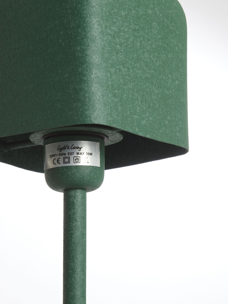 Light & Living Matt Dark Green Table Lamp 13x13x36 cm ELENIE - Image 3 of 3