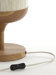 Light & Living Wood Print Natural Cream Table Lamp 225x50 cm DANIA - Image 3 of 4