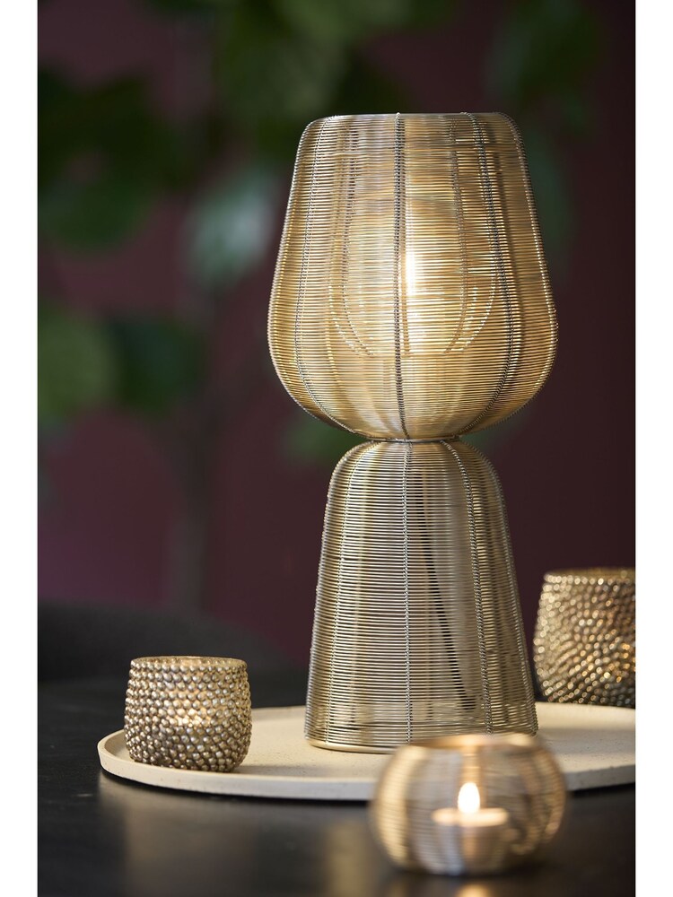 Light & Living Light Gold Table Lamp 18x42 cm ABOSO - Image 1 of 4