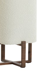 Light & Living Wood Print Dark Brown Cream Table Lamp 165x165x39 cm WYN - Image 2 of 3