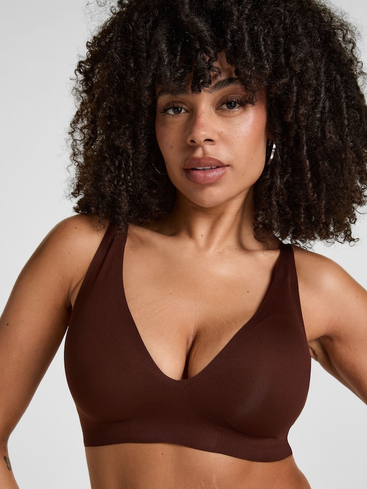 Hunkemoller Coffee Brown Super Comfort Bra - Image 1 of 5 Hunkemoller Coffee Brown Super Comfort Bra - Image 1 of 5