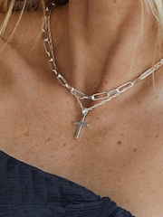Silber - Daisy London Paperclip Necklace - Bild 5 von 5