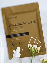 BeautyPro Hyaluronic Acid Warming Gold Foil Face Mask - Image 1 of 1