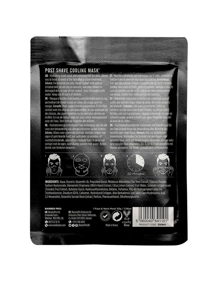 BARBER PRO Post Shave Cooling Face Mask - Image 5 of 5