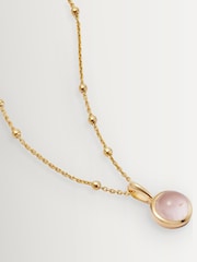 Daisy London Gold Plated Healing Stone 18ct Necklace - Image 1 of 5