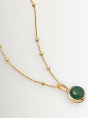 Daisy London Gold Plated Healing Stone 18ct Necklace - Image 1 of 5