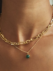 Daisy London Gold Plated Healing Stone 18ct Necklace - Image 3 of 5