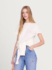 ANINE BING Off White Shelley Surfer T-Shirt - Image 1 of 4