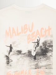 ANINE BING Off White Shelley Surfer T-Shirt - Image 4 of 4