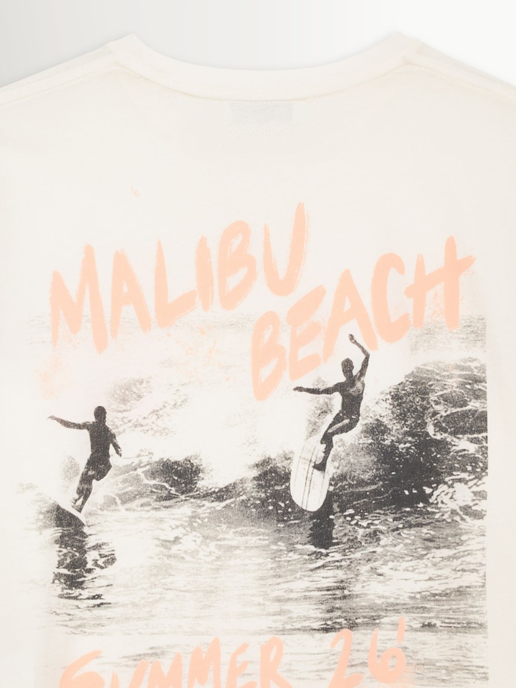 ANINE BING Off White Shelley Surfer T-Shirt - Image 4 of 4 ANINE BING Off White Shelley Surfer T-Shirt - Image 4 of 4