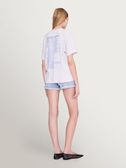 ANINE BING Grey Cade Wave T-Shirt - Image 2 of 5