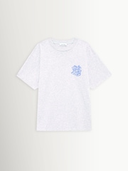 ANINE BING Grey Cade Wave T-Shirt - Image 3 of 5