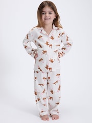 Boux Avenue White Fleece Pyjamas In A Bag - Image 1 of 6