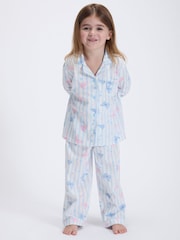 Boux Avenue Blue/Pink Fleece Pyjamas In A Bag - Image 1 of 6